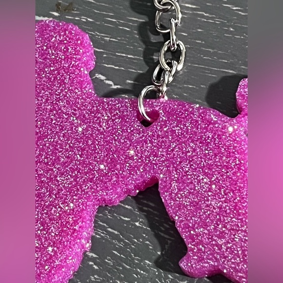 Handmade pink poodle keychain​​ - Picture 3 of 3